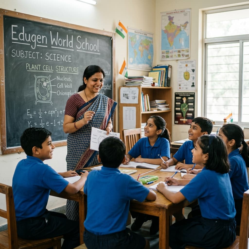 Experienced teacher engaging with students